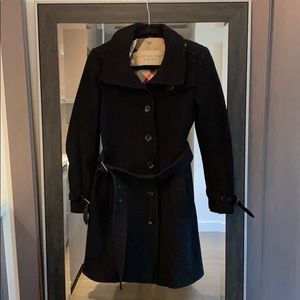 Burberry Belted Wool Coat.
